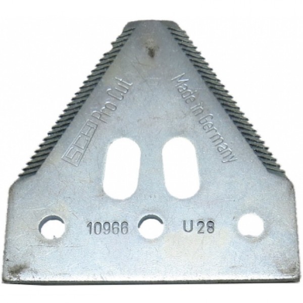 сегмент ножа жатки 420100046 комбайна John Deere, Deutz Fahr, [Rasspe]
