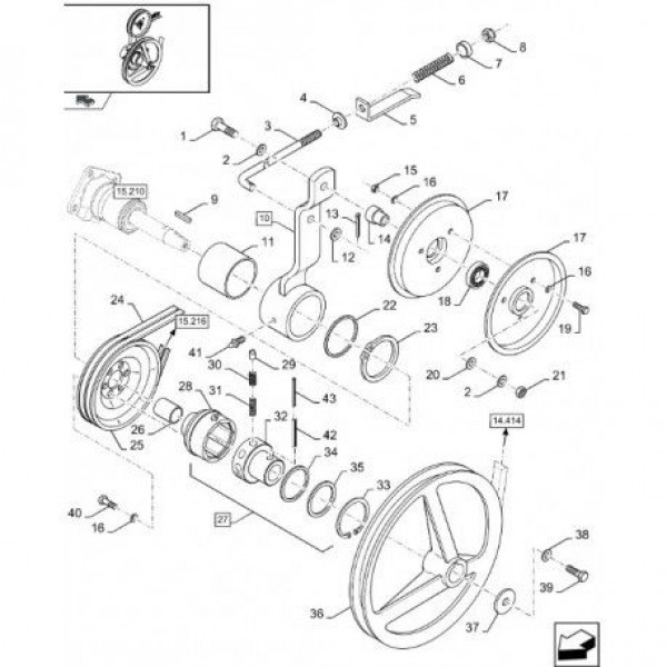 стрижень [ 87719363 ] New Holland