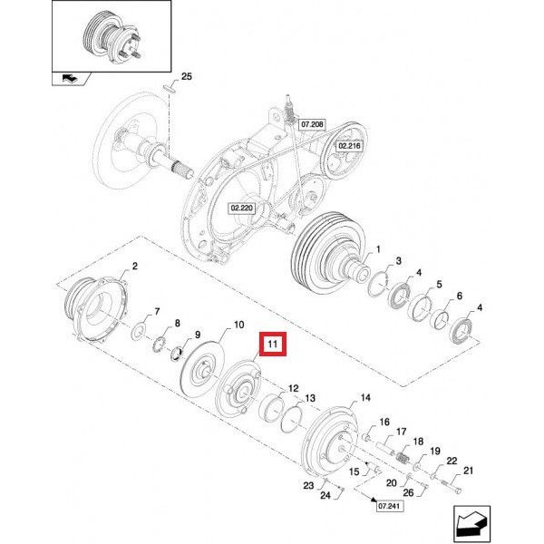 притискаюче кiльце [ 84460220 ] New Holland